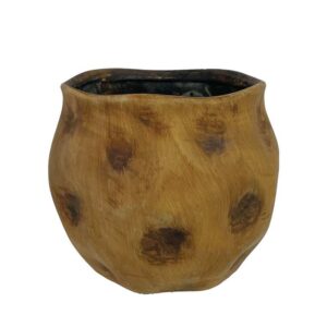 Κασπώ πουγκί με βαθουλώματα (σειρά 3ων) καφέ μεγάλο