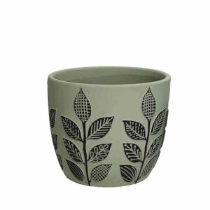 ΚΑΣΠΩ ΣΤΡΟΓΓΥΛΟ ΛΑΔΙ/ΜΑΥΡΟ ΣΧΕΔΙΑ ΦΥΛΛΩΝ