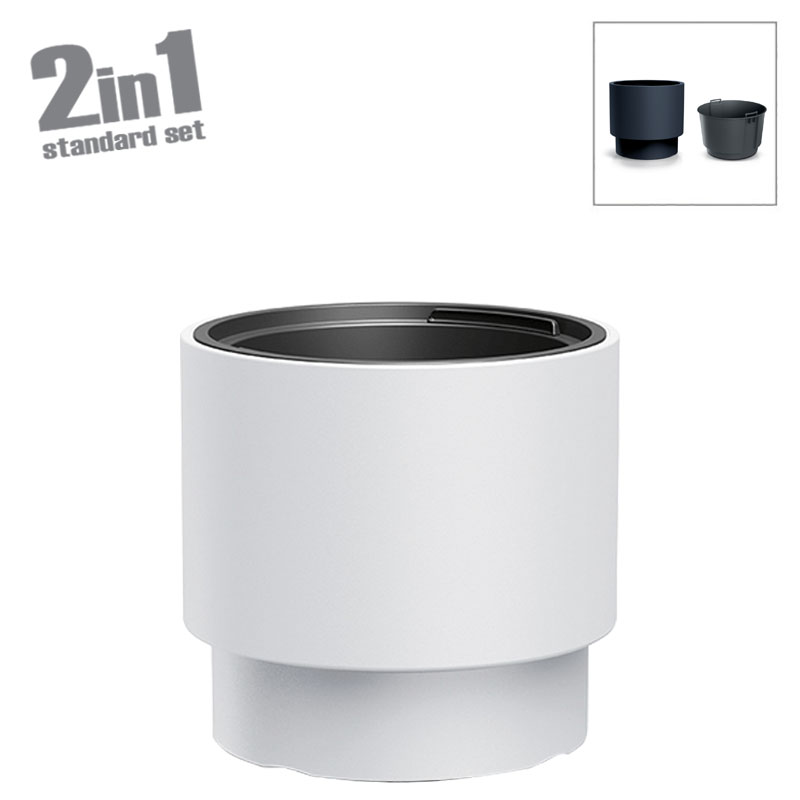 Κασπώ (2 σε 1) πλαστικό λευκό Heos Base 37cm