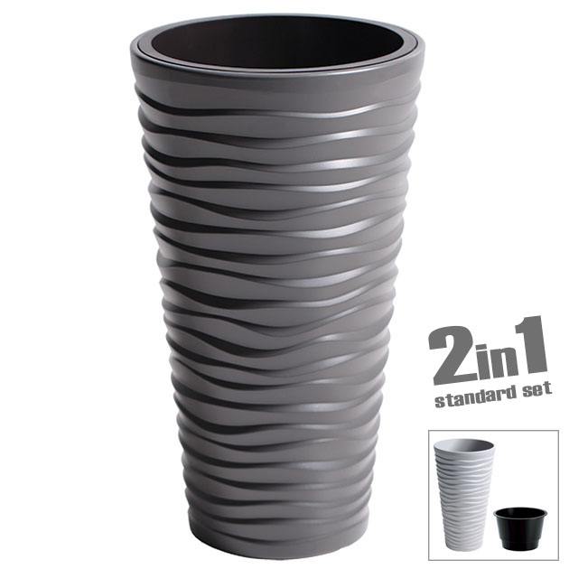 ΚΑΣΠΩ-ΓΛΑΣΤΡΑ 2 ΣΕ 1 SAND SLIM ΚΩΝΟΣ ΣΤΡΟΓΓΥΛΟ γκρι