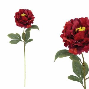 Κλαδιά Παιώνια κόκκινη 61cm (συσκευασία 6αδας)