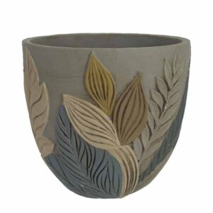 ΚΑΣΠΩ ΣΤΡΟΓΓΥΛΟ ΓΚΡΙ/ΚΑΦΕ/ΕΚΡΟΥ ΑΝΑΓΛΥΦΑ ΦΥΛΛΑ ΜΕΓΑΛΟ