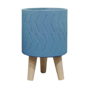 ΤΣΙΜΕΝΤΕΝΙΟ ΚΑΣΠΩ ΜΕ ΞΥΛΙΝΑ ΠΟΔΙΑ ΜΠΛΕ 28,5cm