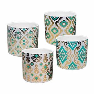 Κασπώ ψηφ. εκτύπωση μοτίβα βεραμάν/χρυσό Υ10cm (συσκευασία 4ων σχεδίων)