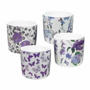 Κασπώ ψηφ. εκτύπωση σχέδια φύσης λιλά Υ10cm (συσκευασία 4ων σχεδίων)