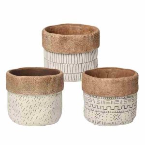 Κασπώ με ανάγλυφα γεωμετρικά σχέδια εκρού/μπέζ Υ12cm (συσκευασία 3 σχεδίων)