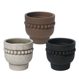 Κασπώ με φυσαλίδες και βάση εκρού/καφέ/μαύρο Υ12cm (συσκευασία 3ων χρωμάτων)