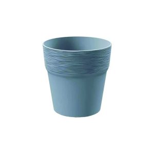 Γλάστρα "Furu" γκρί/σιέλ Υ15cm (συσκευασία 5άδας)