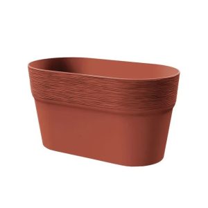 Ζαρντινιέρα οβάλ "Furu" κεραμιδί Υ15cm (συσκευασία 5άδας)