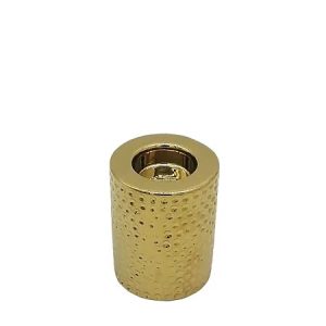 Κηροπήγιο κεραμικό χρυσό σφυρήλατο 10cm